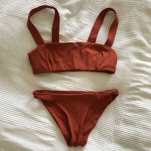 Hurley Nike XS rust surf bikini